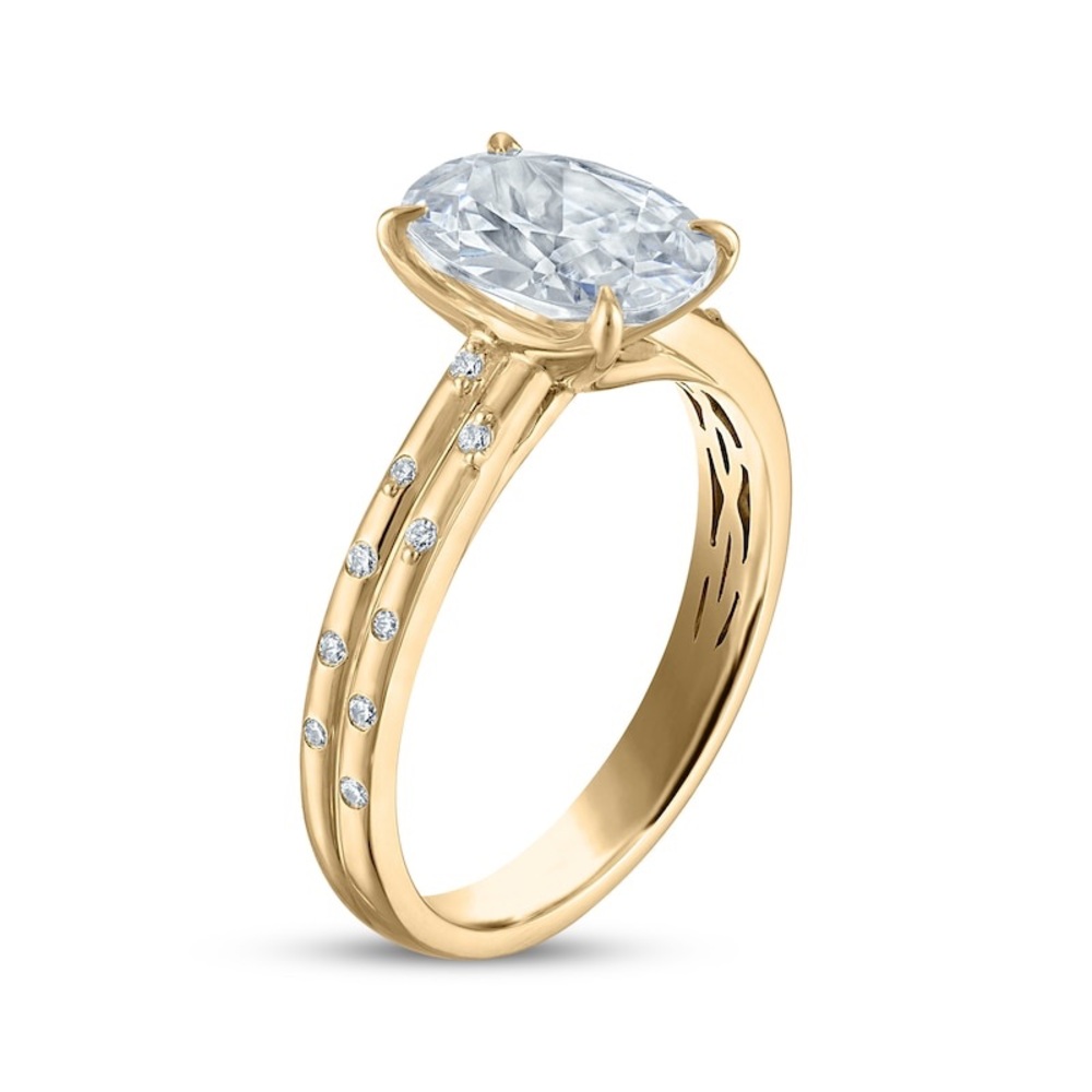 NWT Kay Now + Forever Oval-Cut Lab-Grown Diamond vs2 2.02ct tw 14K Yellow Gold - Picture 12 of 13